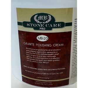 MB-20 Granite Polishing Cream  2.2 Lbs. Sealed Professional Polish